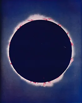 Total Solar Eclipse Images Drucke: What Is Seen During The Few Moments of a Total Eclipse, c1935