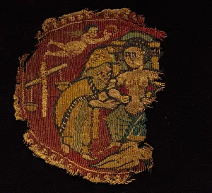 Vier Segmente aus einem Tunikum, 650-750 n. Chr., Künstler unbekannt