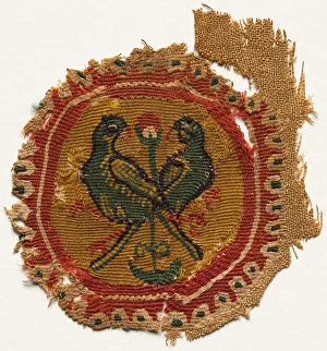 Ancient Egyptian Textiles Drucke: Segmentum from a Tunic, 600s - 700s. Creator: Unknown