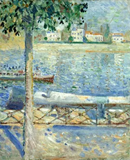 Norwegian Artist Edvard Munch Drucke: The Seine at Saint-Cloud