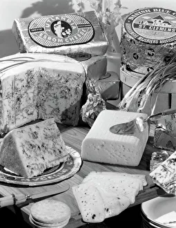 Michael Walters Photography UK Drucke: A selection of Danish cheeses, 1963. Artist: Michael Walters