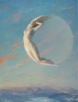 Nude Woman Painting Drucke: Selene
