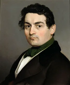 Selbportrait, 1840. Ersteller: Scaramuzza, Giovanni (* 1818)