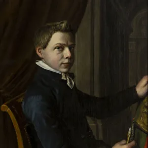 Pre Raphaelite Style Painting Drucke: Self-Portrait, 1852
