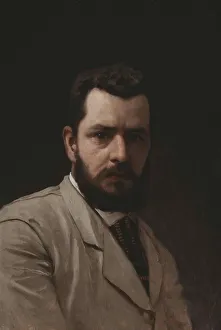 Russian Realism Art Drucke: Self-Portrait, 1880s