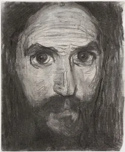 Holland Fine Art Drucke: Self-Portrait, 1908. Creator: Mondrian, Piet (1872-1944)