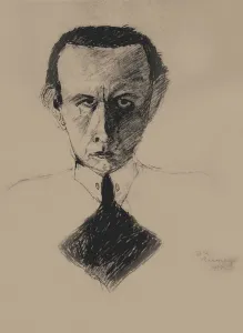 Lithography Fine Art Images Drucke: Self-Portrait, 1933