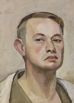 German Modern Art Drucke: Self-Portrait, c. 1925. Creator: Tratt, Karl (1900-1937)