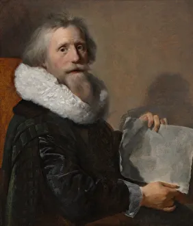 Dutch Baroque Artists Drucke: Self-Portrait, ca 1634. Creator: Moreelse, Paulus (1571-1638)