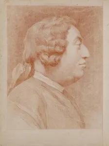 Sanguine On Paper Art Drucke: Self-Portrait. Creator: Bouchardon, Edme (1698-1762)