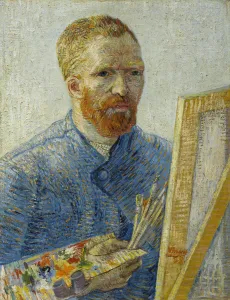 Vincent Van Gogh Self Portrait Drucke: Self-portrait at the easel