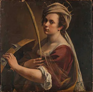 Drucke von Selbstporträt als Heilige Katharina von Alexandrien um 1616. In der Sammlung des Nationalgalerie zu London gefunden Artemisia Gentileschi Drucke: Selbstbildnis als Heilige Katharina von Alexandria um 1616
