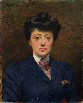 Impressionism Fine Art Images Drucke: Self-portrait, Second Half of the 19th century. Creator: Abbema, Louise (1853-1927)