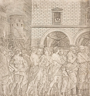 Andrea Mantegna Artwork Drucke: The Senators -The Triumph of Julius Caesar, 1495-1498. Creator: Andrea Mantegna