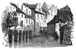 Brussels Old Town Drucke: On the Senne, Brussels, 1872. Creator: Unknown