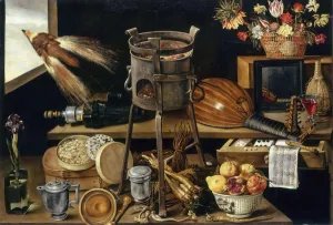 Parisian Fine Art Images Drucke: Five Senses and the Four Elements, 1627