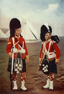 Sergeant und Pfeifer, 1. Argyle and Sutherland Highlanders, 1900. Ersteller: Gregory und Co