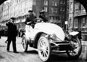 Der Serpollet Osterei-Eier-Dampfkar zog in Bexhill 1902 Künstler unbekannt