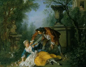 Der Diener gerechtfertigt, um ca. 1740 von Nicolas Lancret
