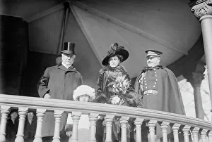 Seth Low, Frau C.S.Whitman, Lorillard Spencer aus dem Jahr 1915. Ersteller: Bain News Service
