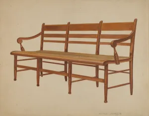 Sitzgelegenheit, um 1936 von Arthur Johnson geschaffen wurde