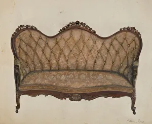 Sitzsofa, um 1937 von Edna C.Rex entstanden