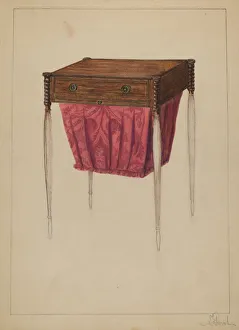 Stuhl zum Nähen, um ca. 1936 von Nicholas Gorid