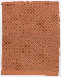 Italian Heritage Artwork Drucke: Sheet with overall floral dot pattern