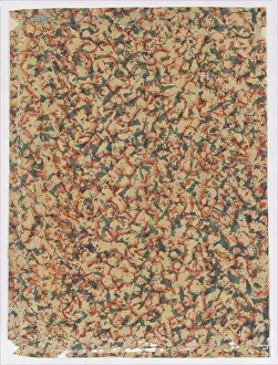 Anonymous Artwork Drucke: Sheet with overall splotchy pattern, 19th century. Creator: Anon