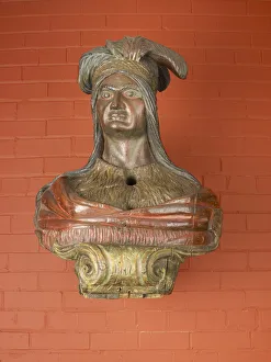 Schiffsschirmkopf: Indianer-Büste um 1860, Ersteller unbekannt