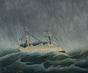 Henri Rousseau Paintings Drucke: The Ship in the Tempest, ca 1899