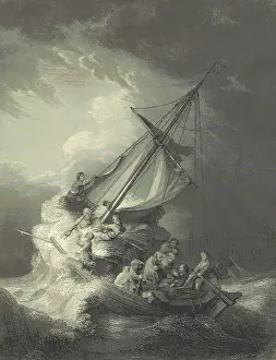 British Art Heritage Images Drucke: Shipwreck, 1845. Creator: Unknown