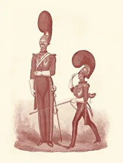 Military Uniforms UK Drucke: Showing the Difference Between The Man and the Officer