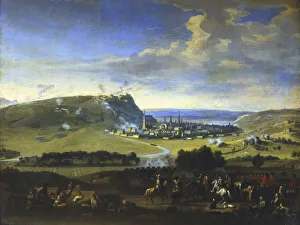 King William III Portrait Drucke: The Siege of Namur, scene before the final attack