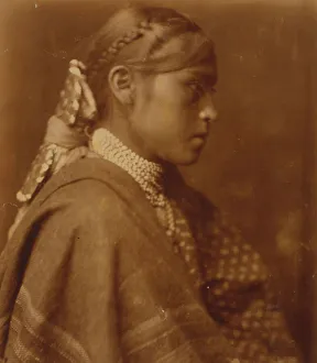 Vintage Native American Portraits Drucke: Sigesh-Apache, c1904. Creator: Edward Sheriff Curtis