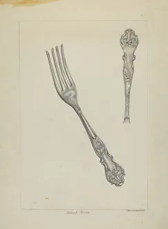 Silberklinge (Rogers Silberschneiderei), um 1936. Schöpferin: Ludmilla Calderón