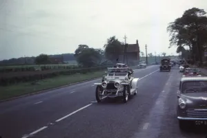 British Automotive Heritage Drucke: Silver Ghost Rolls Royce at Rally, Cheshire, England, c1960. Artist: CM Dixon