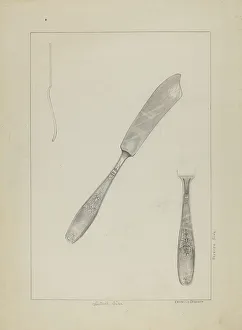 Silbermesser (Rogers Silberschneiderei), um 1936. Erstellerin: Ludmilla Calderón