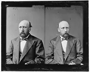 Historic Black And White Portraits Drucke: Simon B. Conover, 1865-1880. Creator: Unknown