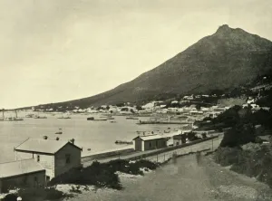 Victorian Era Transportation Drucke: Simons Town, Cape Colony, 1901. Creator: Wilson