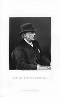 Elliott And Fry Photographer Drucke: Sir John Everett Millais, Pre-Raphaelite painter, (1899). Artist: E Stodart