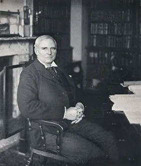 Lord Chancellor Portrait Drucke: Sir Robert Finlay in his chambers, c1903. Artist: Campbell & Gray