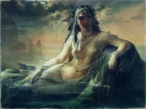 Drucke von Die Sirene, 1873. Im Bestand der Ny Carlsberg Glyptothek Dänemark Drucke: Die Sirene, 1873