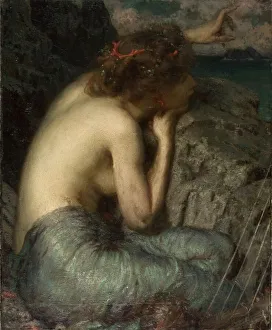 Mythische Biester Drucke: Die Sirene, 1904. Ersteller: Louis Loeb
