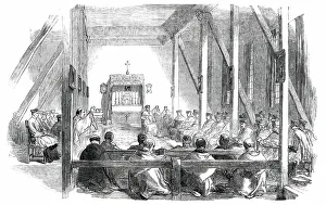 British Christianity History Drucke: Sitting of the Synod, 1850. Creator: Unknown
