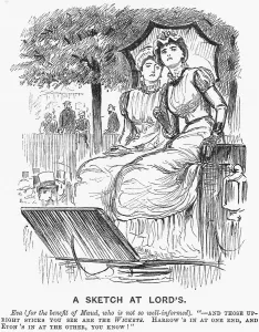 Ein Zeichner am Lords, 1881