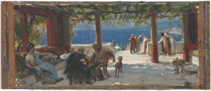 Zwei Skizzen eines Innenraums, um 1870. Künstler: Unbekannt.