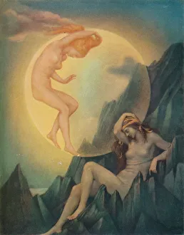 Schlafende Erde und erwachender Mond, um 1900. Künstlerin: Mary Evelyn De Morgan
