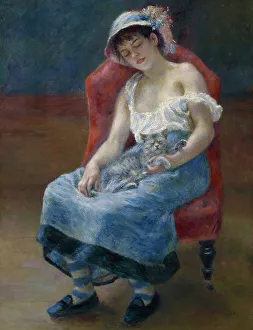 Schlafende Mädchen, 1880. Künstler: Pierre-Auguste Renoir