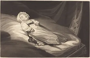 Memento Mori Concept Drucke: Sleeping Infant. Creator: Unknown